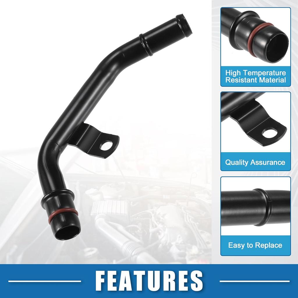 Engine HVAC Heater Hose Assembly for Ram 1500 2500 3500 2011-2023 5.7L No.53022199AC Radiator Hose Inlet Pipe Metal Black