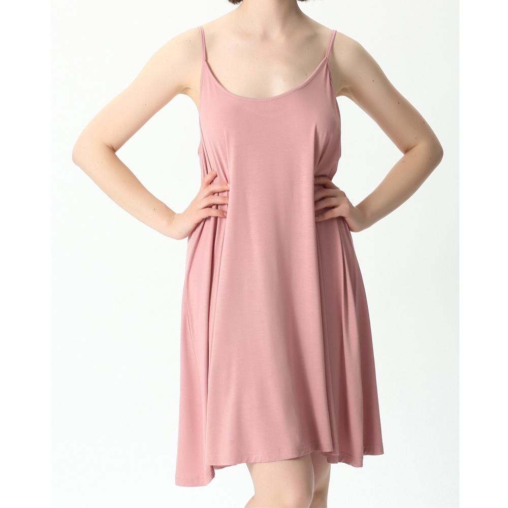 Женская ночная рубашка из бамбука и хлопка, эластичная, дышащая, удобная ночная рубашка, свободное платье-комбинация на бретельках, большие размеры