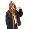 Herbst und Winter neue Pünktchen vielseitig Gesicht kleines Schnür-Französischer Hut Damen warmer gestrickter Wollbeutel Kopf-Ohr-Hut
