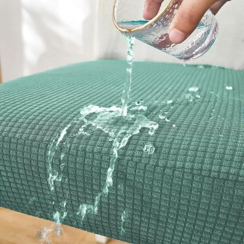 Водонепроницаемый жаккардовый чехол на стул, эластичный чехол для стула из спандекса, столовая, кухня, регулируемый чехол для стула, чехол для дома, отеля