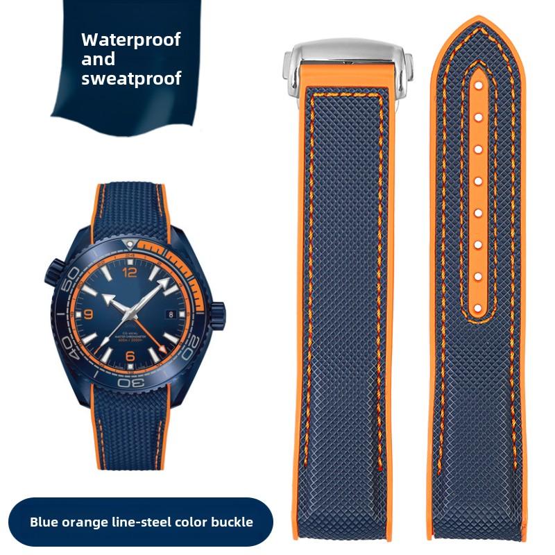 Для Omega Seamaster 300 Observatory Ocean Universe 600 Нейлон Резина Силикон Мужской Ремешок для часов 20мм 21мм 22мм Ремешок Браслет для часов
