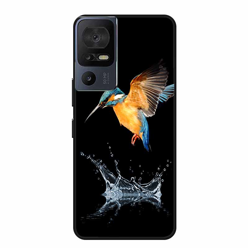 Чехол для телефона TCL 40 SE 40SE Coque Черный Силиконовый Мягкий Задний Чехол-Крышка Для TCL 40 SE Чехол Funda Для TCL40SE Capa 6.75" Оболочка