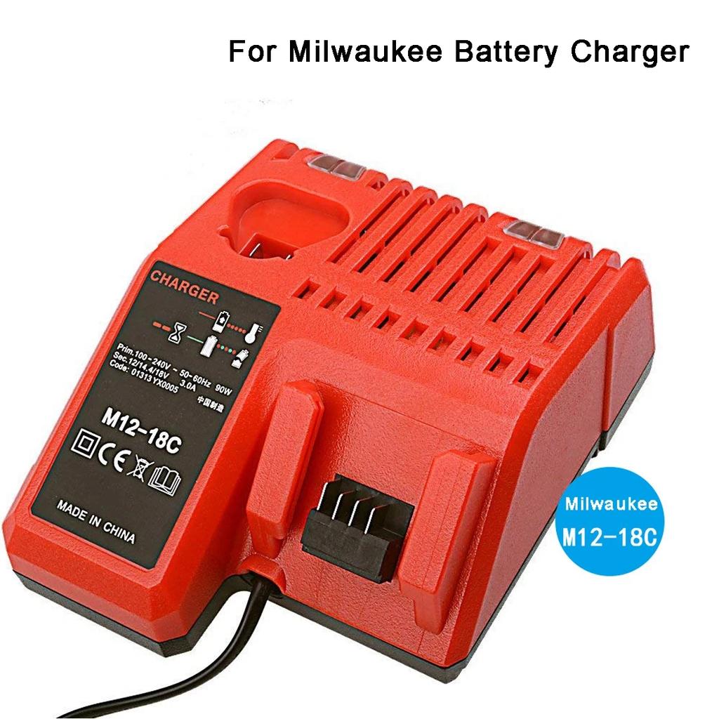 Professional M12-18C Li-ion Battery Charger for Milwaukee 12 V 14.4V 18V C1418C 48-11-1815/1828/1840 M18 M14 M12 Lithium Battery