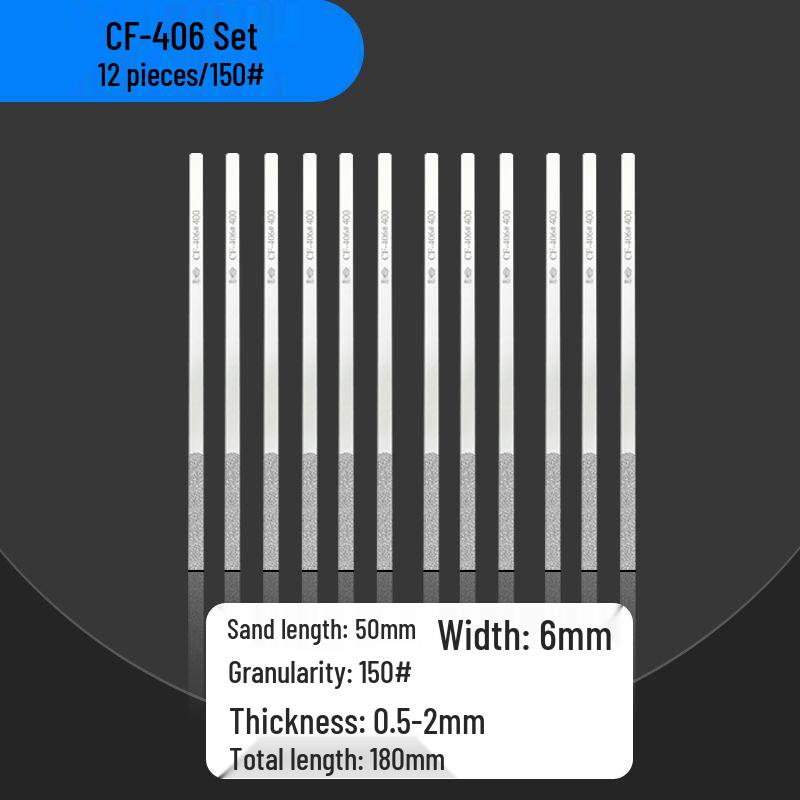Diamond Sand Alloy File Set CF-400 for Flat Mold Grinding