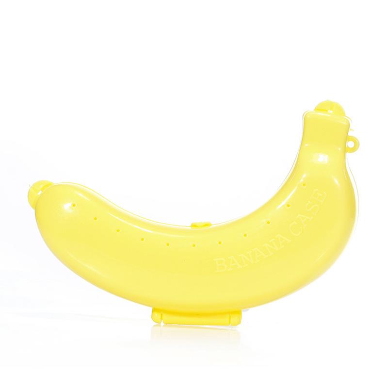 Портативный протектор банана: Удобный для путешествий, противоударный пластиковый футляр