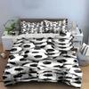 Stacked black-and-white soccer balls. Bedding sets Duvet cover sets Duvet covers Pillowcases(1 * Duvet Cover 2 * Pillowcases without duvet insert)