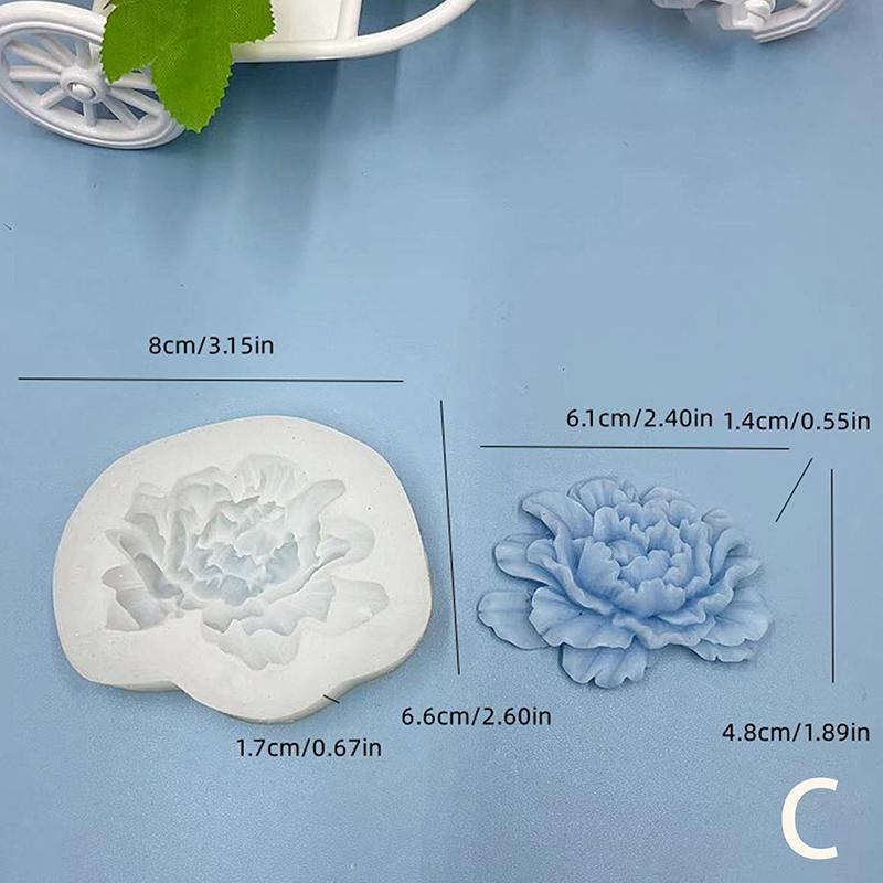Lotus Gardenia украшения для торта силиконовая форма для самостоятельной выпечки на кухне мыло ручной работы форма для ароматерапии гипсовый торт шоколадная форма