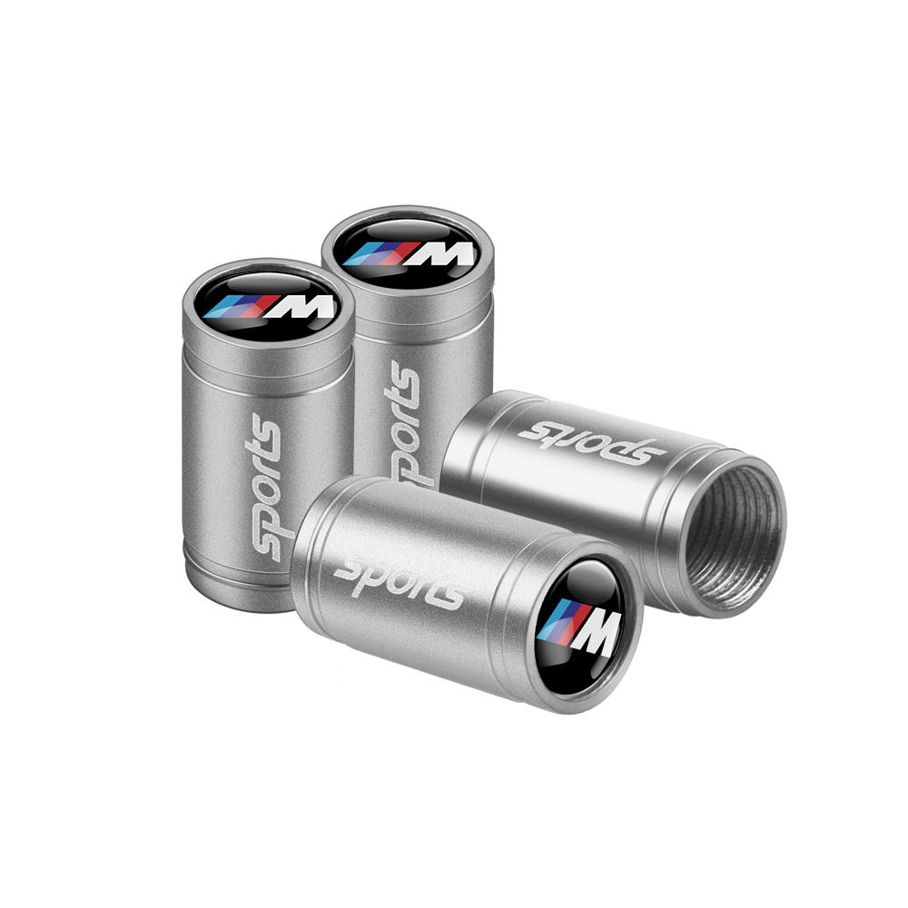 AAAPD1 4Pcs Metal Car Wheel Tire Valve Stem Cap Auto Air Stem Cover Accessories For Bmw Performance M E46 E90 E60 F30 F10 E36 G20 X2 X5