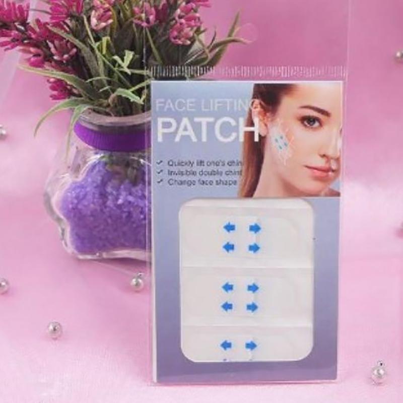 12 шт./3 листа водонепроницаемая клейкая лента для макияжа V-образного лица невидимая дышащая подтягивающая наклейка для лица подтягивающая подбородок