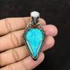 Arizona Turquoise Pendant Copper Wire Wrapped Pendant Designer Jewelry Rainbow Moonstone Pendant Handmade Jewelry For Women Gift For Mother