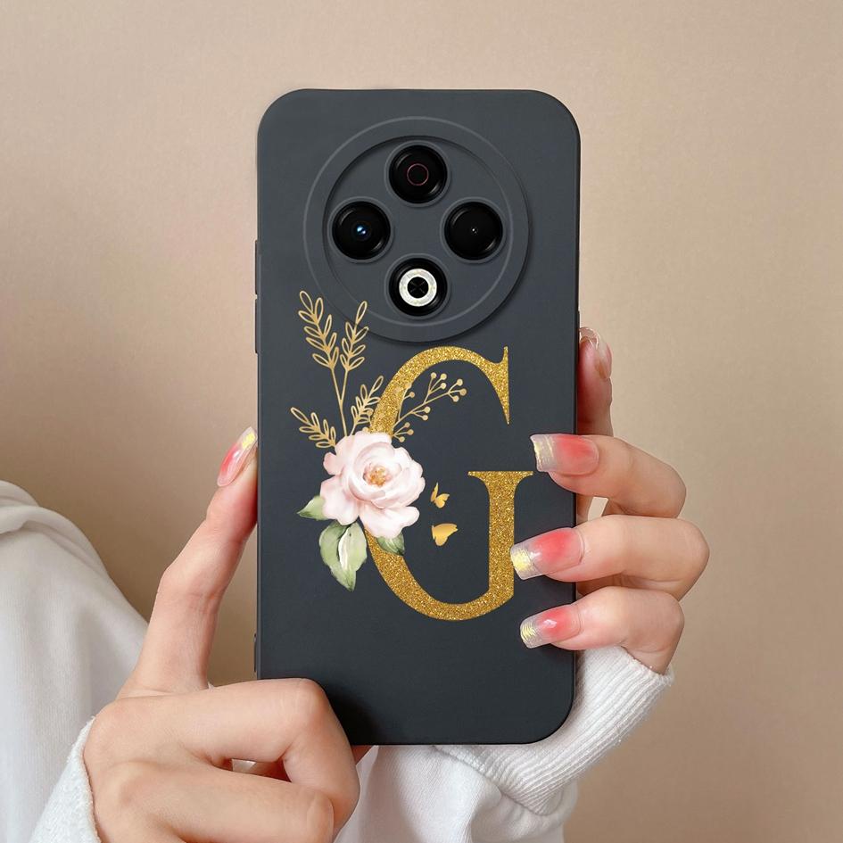 Чехол для Tecno Spark GO 1 2025 Sprak 30 20 Pro 30C Pop 9 Camon 30S Pro 4G 5G популярные цветы AZ буквы мягкий силиконовый противоскользящий чехол для телефона Tecno
