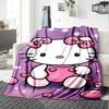 1 шт. Плед Hello Kitty Легкий фланелевый плед для дивана, кровати, путешествий, кемпинга, гостиной, офиса, дивана, кресла