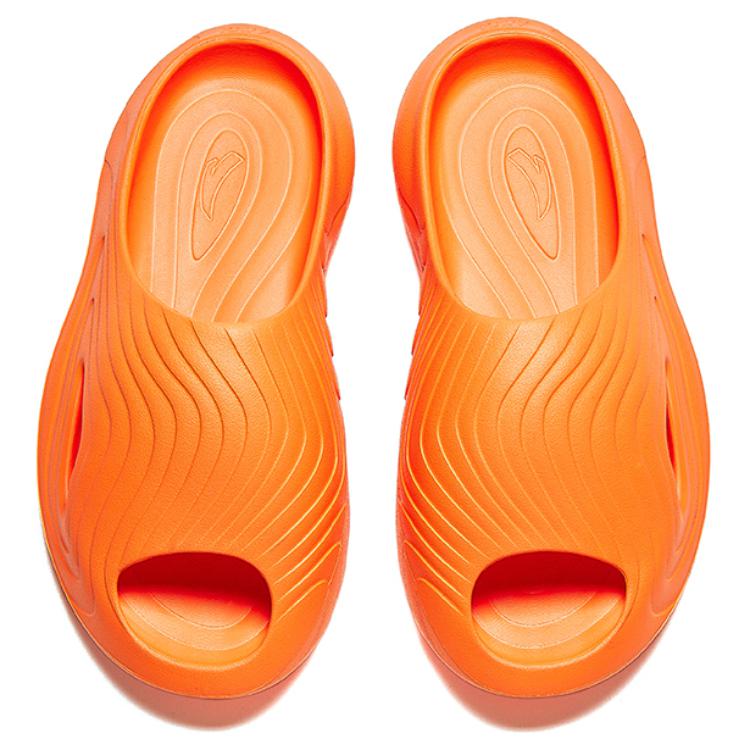 Anta Lightweight Comfortable Non-Slip Slide Sandals Men Footwear Bright-Orange 912428538-3