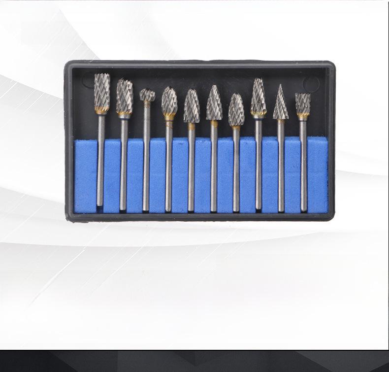 Аксессуар для шлифовальной машины с вращающимся напильником из карбида вольфрама - головка фрезы с одним и двумя зернами