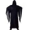 Halloween Horror Props Grim Reaper Cosplay Ghost Hooded Cape Adult Halloween Costume Decorations (robe Only)