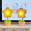 Mini Led Flower Night Light Cute Small Table Lamp Desktop Ornament Bedside Bedroom Ambient Lights Children Toy Kids Holiday Gift