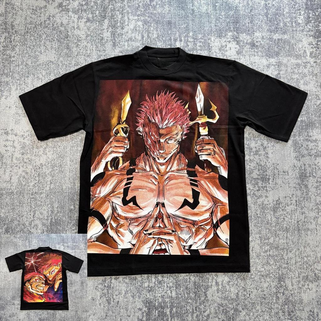 Jujutsu Kaisen ShortSleeve Top AnimePrint Streetwear Y2k Style Suitable For All Ages (Summer 2026 New Arrival)