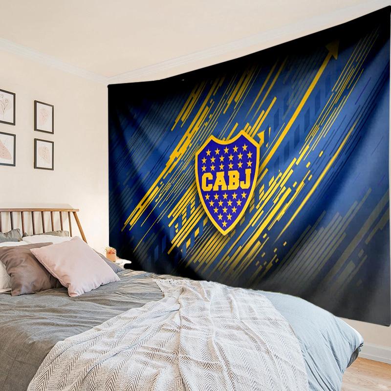 1PC Boca Juniors Crest Design Tapestry Hanging for Bedroom,Livingroom, Playroom,Decor Art Room Wall Tapestry Holiday and Birthday Gifts