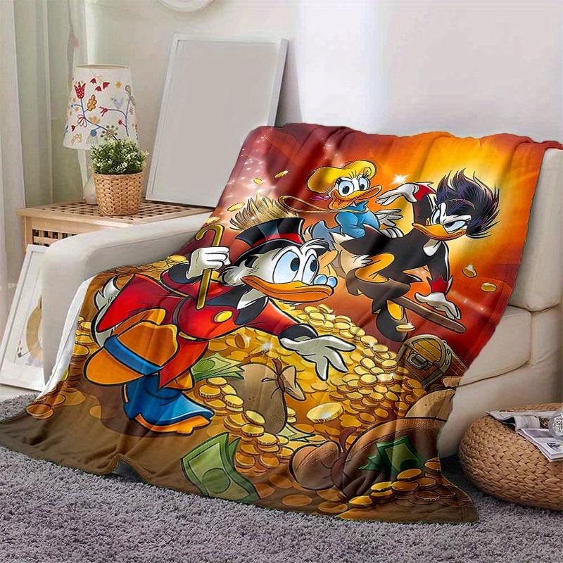 1pc. Cartoon Duck Family Blanket, Cute Home Decor for All Seasons, Perfect Gift for Friends and Family, Soft and Cozy Throw Blanket, Ideal f