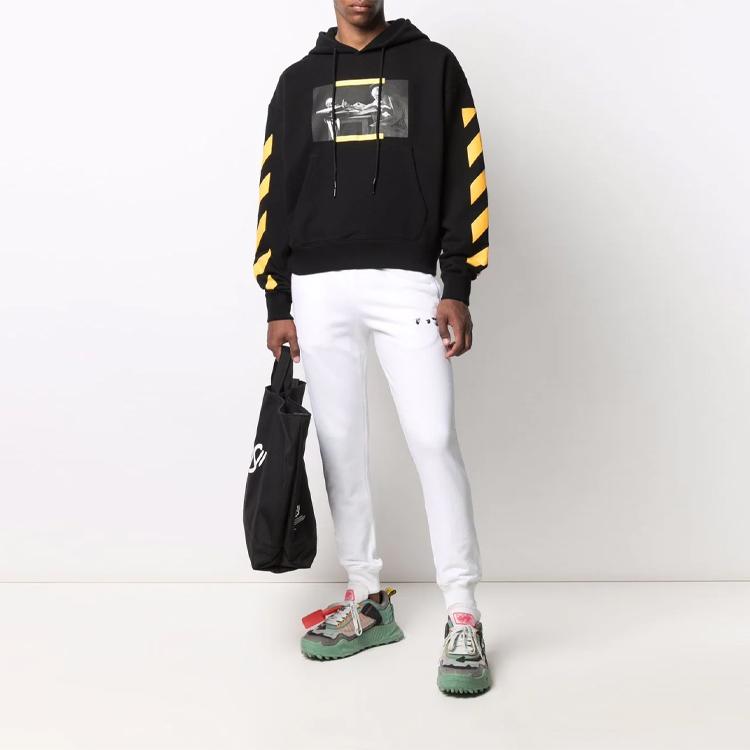 OFF WHITE Толстовка с рисунком Караваджо OMBB037F21FLE0111084