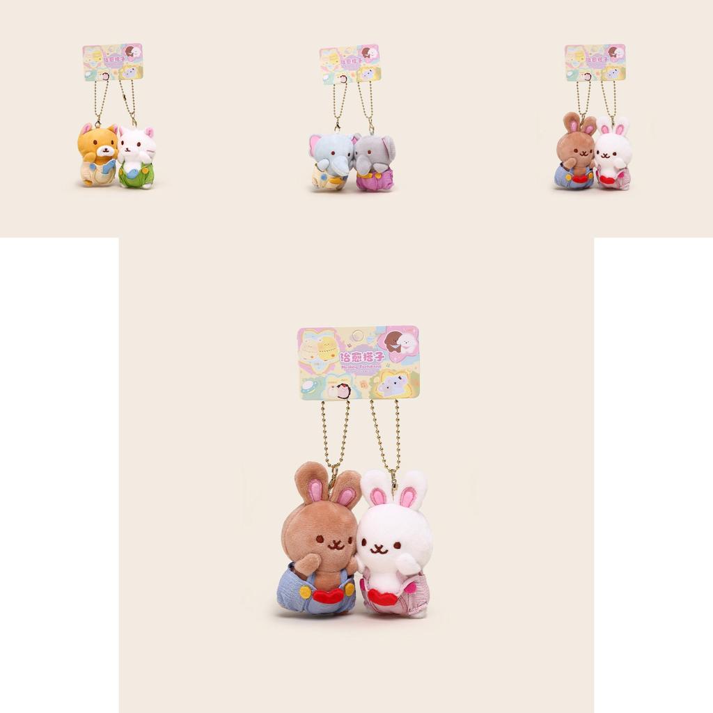 Кролик Медведь Слон Магнитный Плюшевый Брелок Для Подарков И Декоративных Аксессуаров