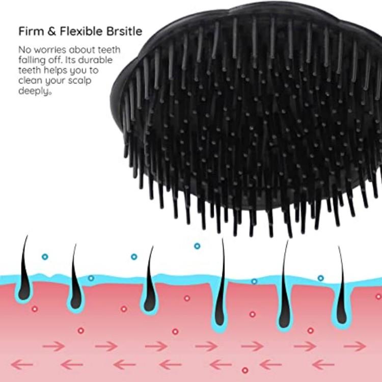 Professional Hair Shampoo Brush Hairdressing Portable Handle Design Hair Massager Scalp
