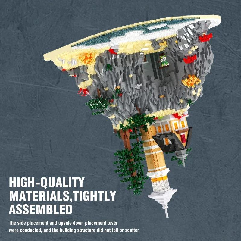 Non-Toxic 5100Stk Lighthouse Island Building Blocks Lighthouse Model Bricks With Light Kids Toys Christmas Gifts Assembly Architecture Set