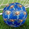 Football Player Snowy Scene Soccer Ball Size 5 Football Machine-Stitched Indoor/Outdoor Training and Matches for Football Accessories