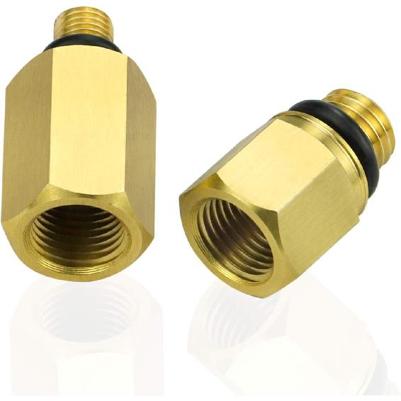 Mekar 2PCS Oil Rail Adapters Kits And 1 PC 6.0 High Pressure Oil Pump IPR Valve Air Test Fitting Tool Compatible With Ford 6.0L Powerstroke Diesel