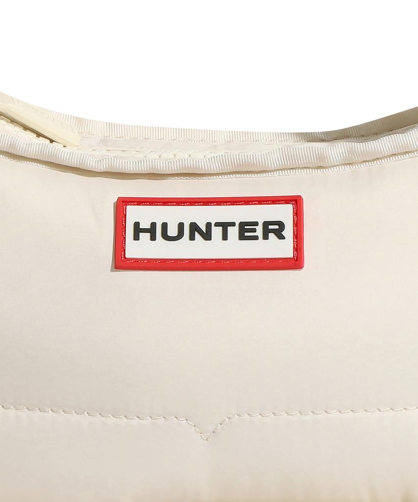 Hunter [Unisex] Framed Puffer Mini Hobo - White Willow