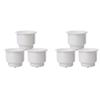 Powerful 6Pcs Recessed Drop In Plastic Cup Drink Can Holder With Drain For Boat Car Marine Rv Replacement (White)