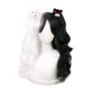Anime Wig Monokuma Cosplay Wig Danganronpa Women Cosplay Wig Kuma Halloween Girl Anime Wigs + 2pcs Headwear