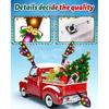 Christmas Reindeer Antlers Car Decoration Kit, LED Lights Nose Vehicle With Jingle Bells Rudolph, Auto Holiday Accessories For SUV Van Truck Decor
