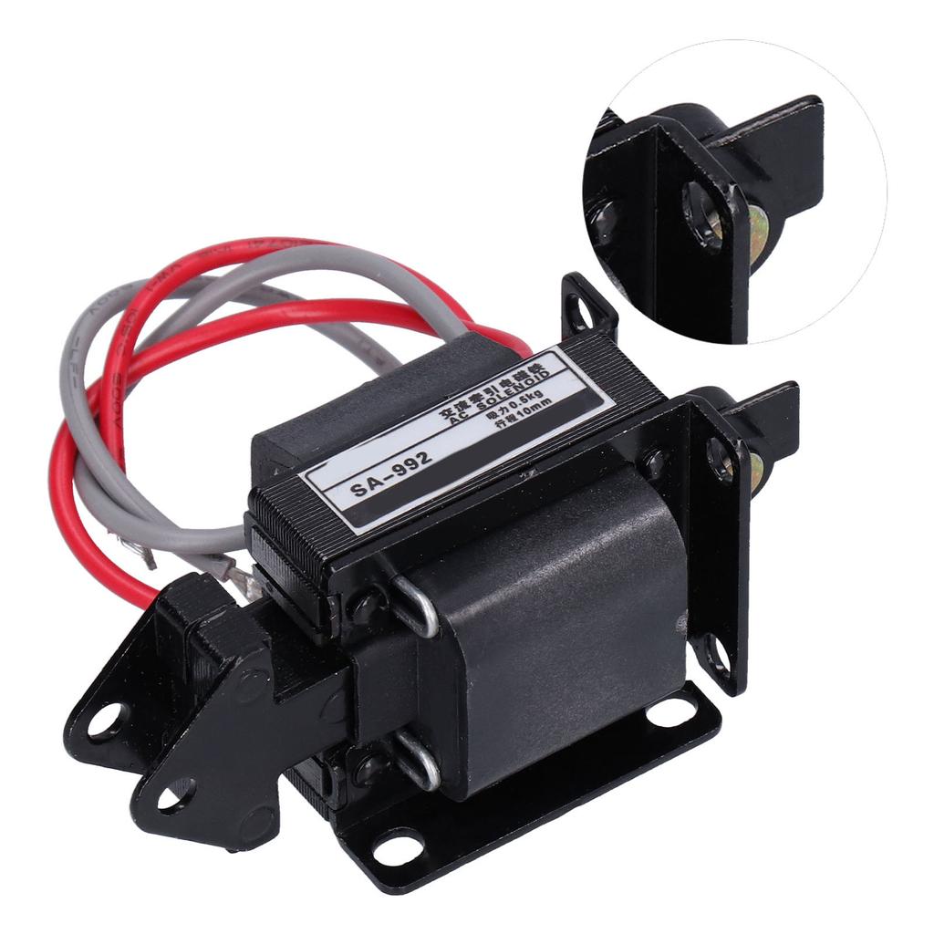 BERM Push Pull Electromagnet Traction Solenoid 0.5KG Suction 10mm Stroke SA?992 AC220V