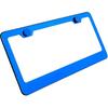 Комбинация рамки для номерного знака из нержавеющей стали T304, синее зеркальное хромирование, универсальная посадка, алюминиевая накладка-заглушка с винтовым креплением, устойчивая к ржавчине, атмосферостойкая
