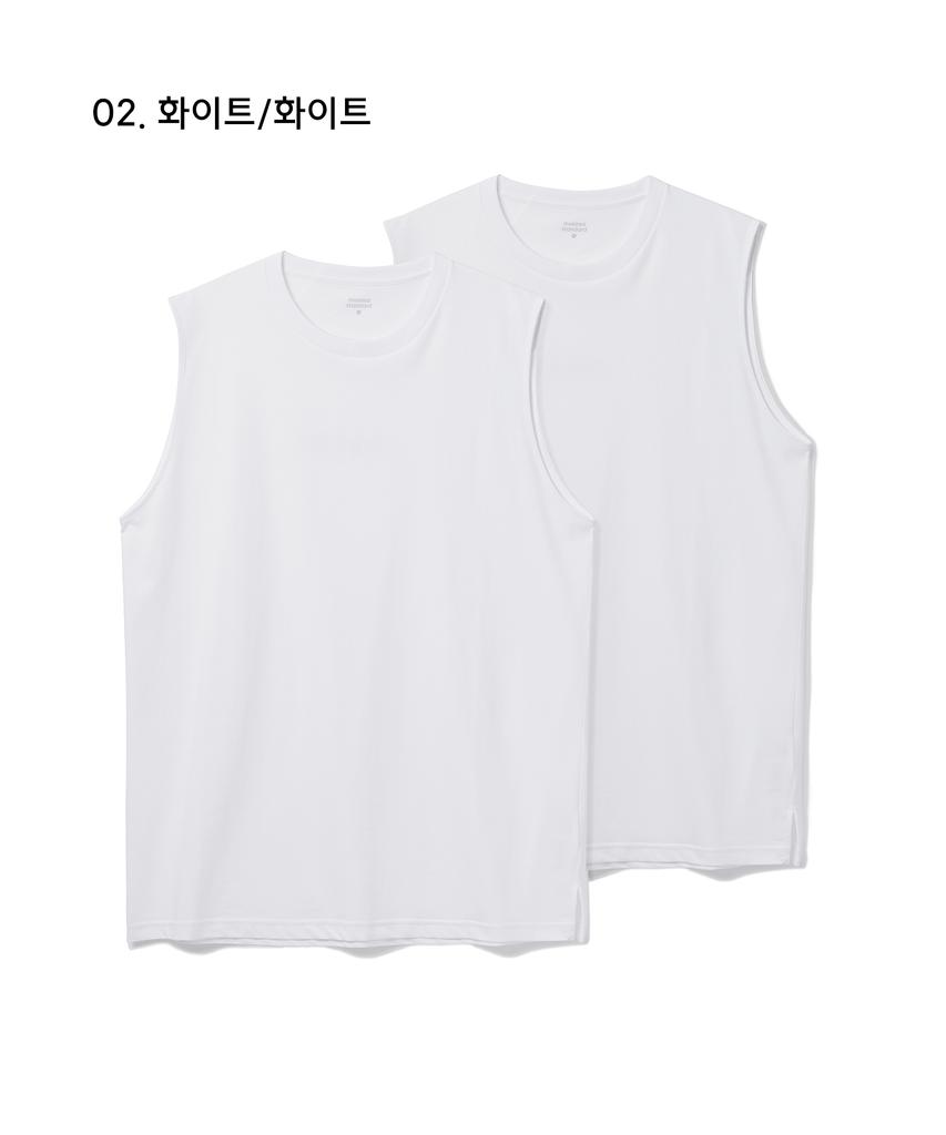 MUSINSA STANDARD [Cooltandard] Layered Sleeveless Top_Standard Length 2-Pack