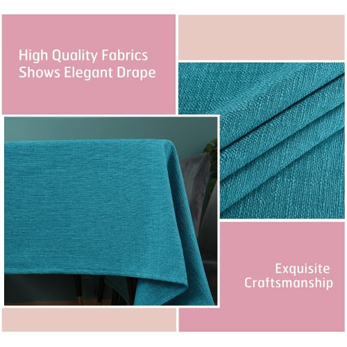 SEASHORE TREE Стильная скатерть, 140x180см, Ткань типа лен, Подкладка на обеденный стол, Защита стола, Водоотталкивающая, Водонепроницаемая, Плотная, Однотонная, Ва