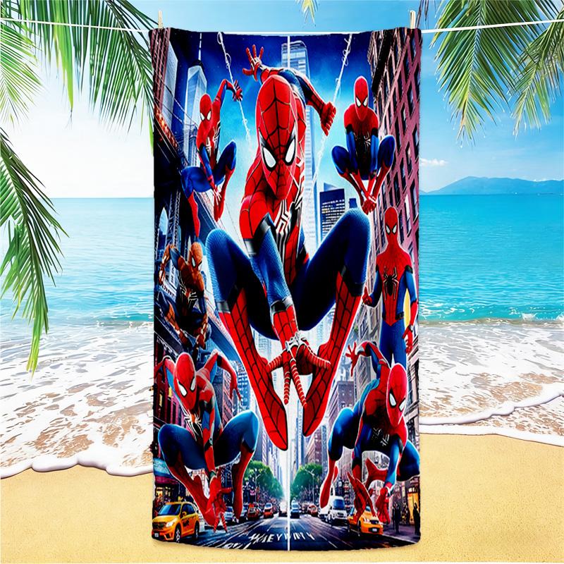 1pc Superhero Adventures beach towel,quick drying absorbent beach towel,outdoor sports swimming beach towel,Soft and comfortable Y72831