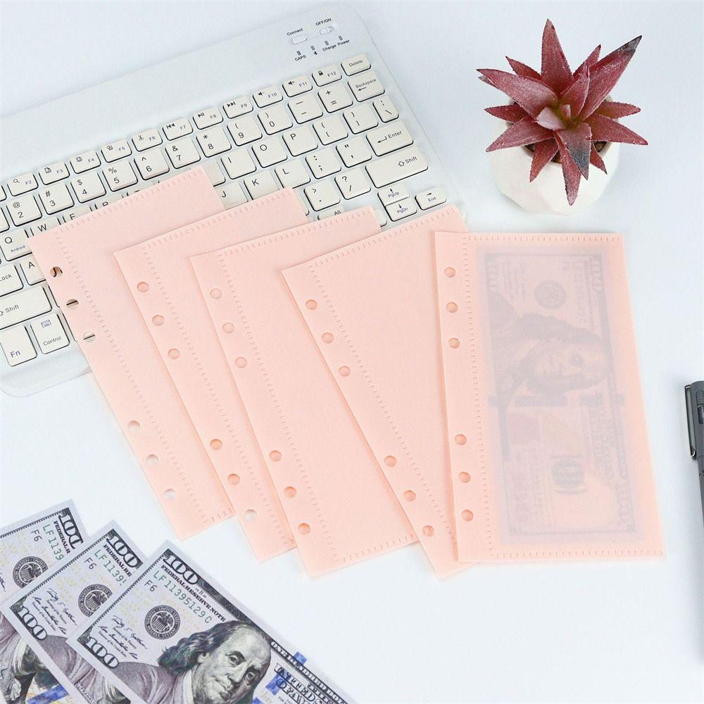 Waterproof Loose Leaf Bags Transparen Binder Folders Notebook Divider Page Stationery