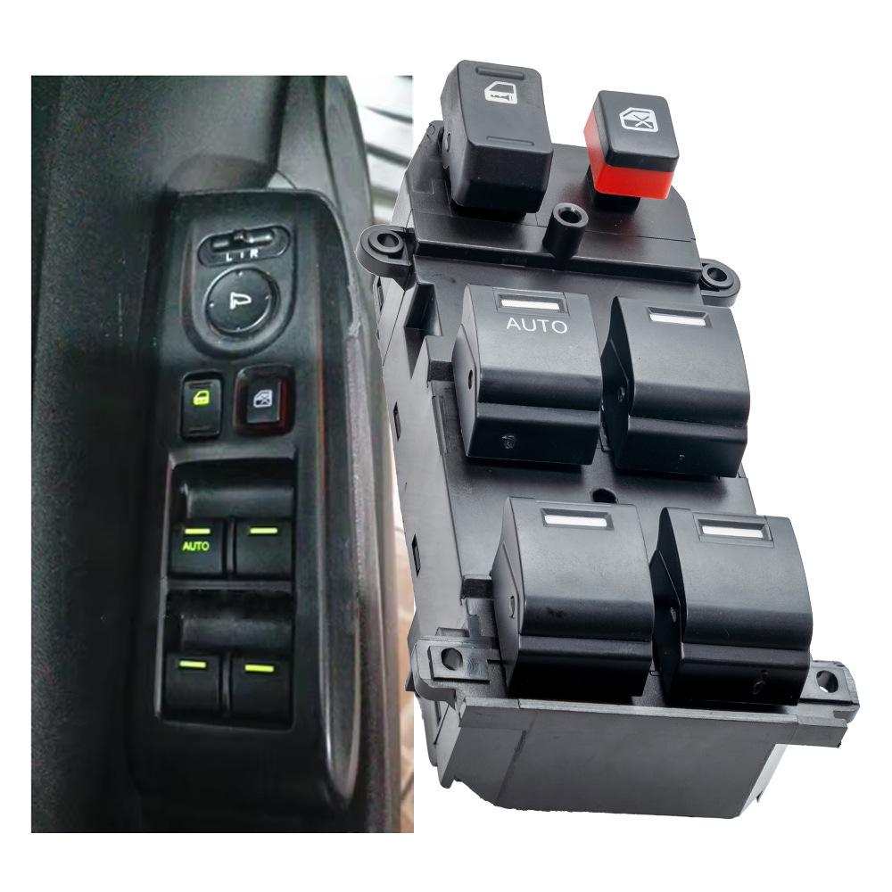 Product "35750-SWA-K01" fits the main driver's window lift switch for 2007-2013 Honda CR-V models.