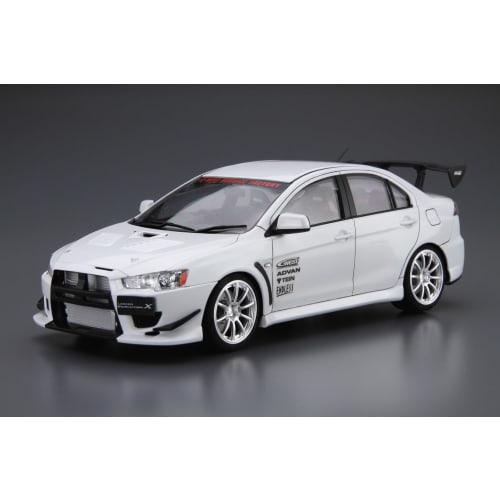 Aoshima Bunka Kyozai 1/24 The Tuned Car Series No.19 Mitsubishi C-WEST CZ4A Lancer Evolution X '07 Plastic Model Car