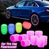 4Pcs Car Accessories Luminous Valve Caps Green Blue Night Glowing  Car Motorcycle Bicycle