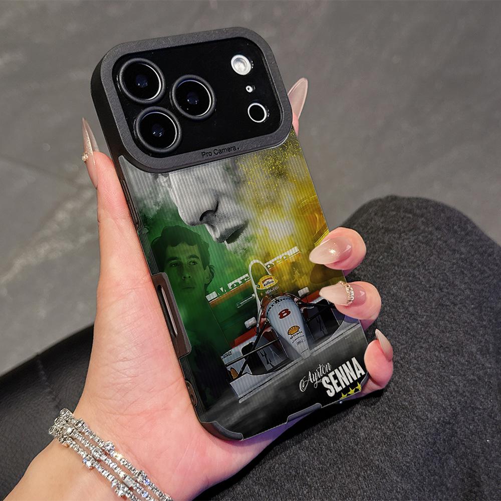 Чехол из натуральной овчины для телефона A-Ayrton S-Senna iPhone 17 16 16e Air 15 14 13 12 11 Pro XS Plus Max X XR Защита камеры