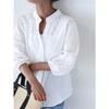 Elegant Short Sleeved Jacquard Lace Loose Shirt Fashion Sweet Women Casual Hollow Out Office White Blouse Spring Autumn New V-neck Women Top Clothing