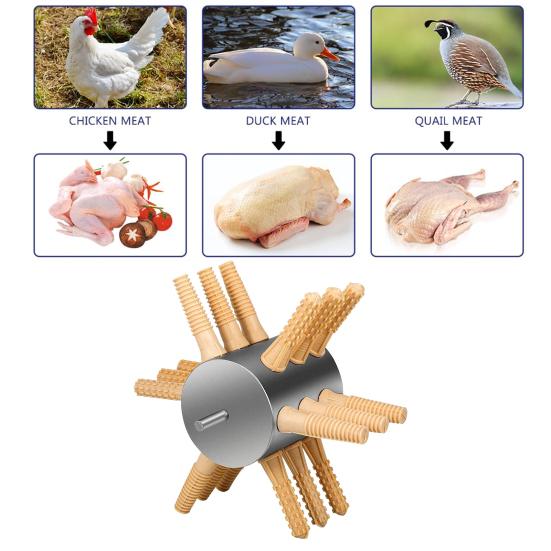 Машина для ощипывания курицы Машина для ощипывания птицы Машина для ощипывания перьев из нержавеющей стали с резиновыми пальцами