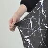 Cover For A Chair With A Black Marble Pattern