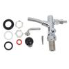 G5/8in Thread Chroming Brass Stainless Steel Adjustable Beer Faucet Tap Beer Keg Accessories