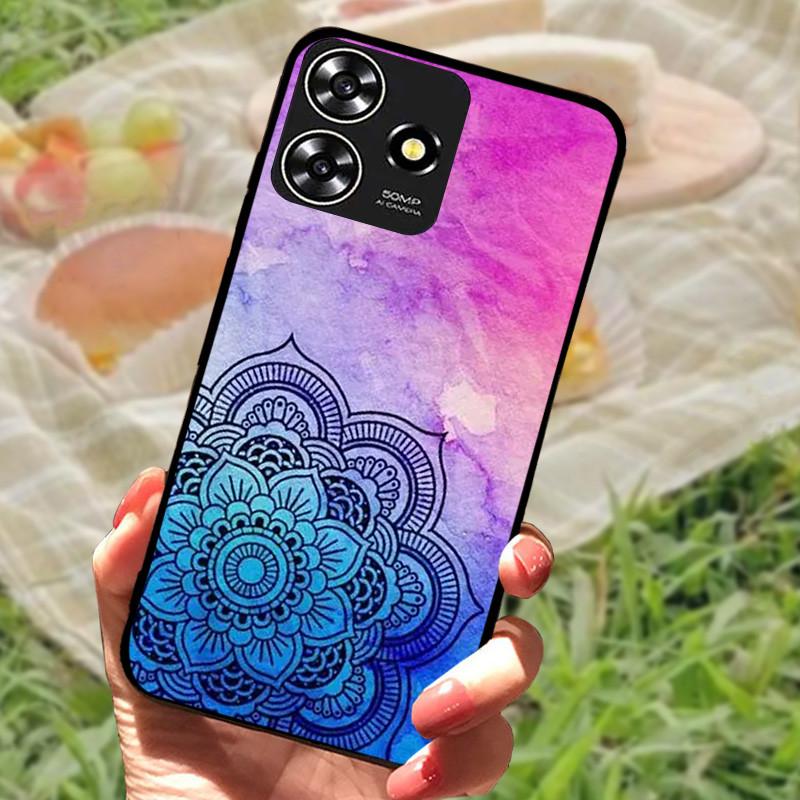 Для ZTE Blade V50 Умный Чехол-Крышка Силиконовый Мягкий Мраморный Черный Бампер Funda Coque для ZTE V50 Дизайн 4G Защитный V50Smart