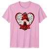 Cute Female Gnome Valentines Day Unisexs TShirt Gnomes Holidays