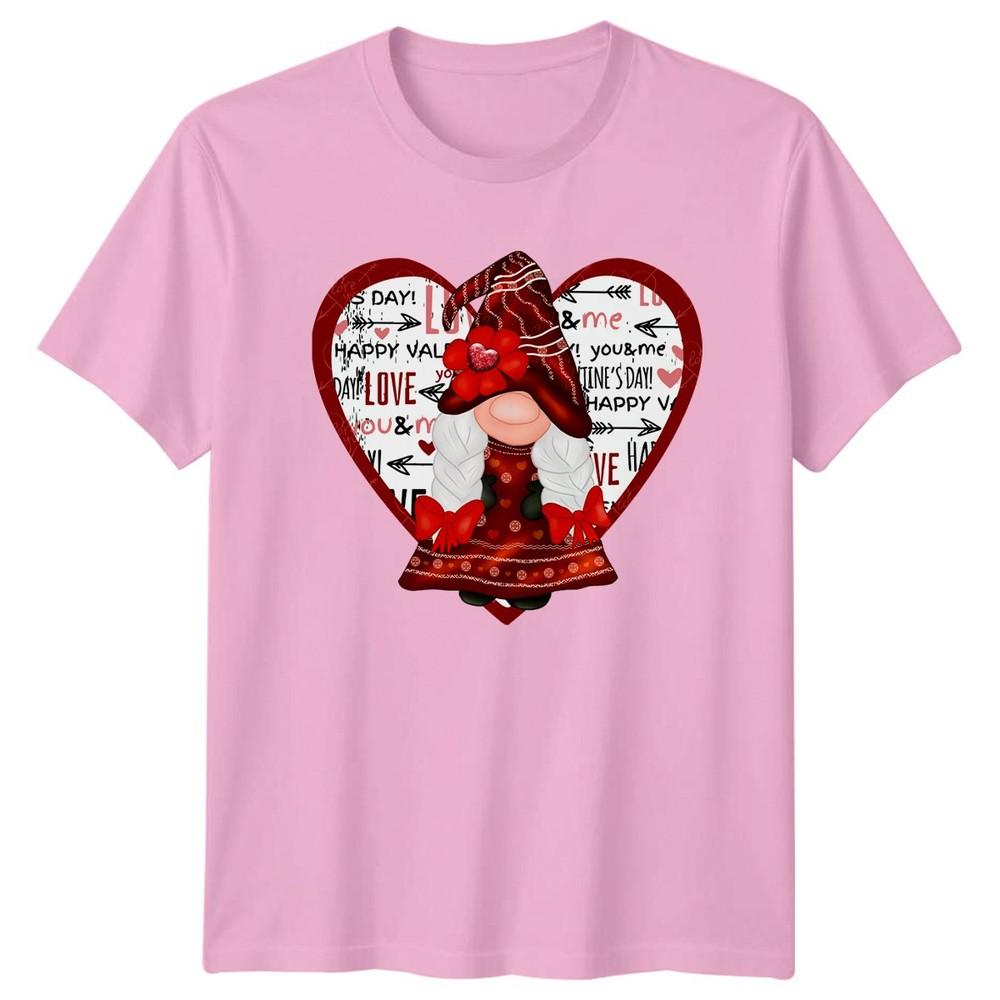 Cute Female Gnome Valentines Day Unisexs TShirt Gnomes Holidays